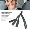A black beard blade holder with a clip type cutter head designed for holding a blade.