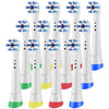 Un juego de cabezales de cepillo de reemplazo para Oral-B iO con varios colores: azul, verde, amarillo, rojo y blanco.