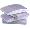 A stack of professional grit nail files in lavender and white striped packaging.