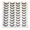 Un plateau en plastique contenant un kit de faux cils de renard naturels pour usage cosmétique.