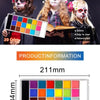 A set of 20 colors of non-toxic body paint displayed in a rectangular palette.
