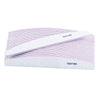 A stack of professional grit nail files with purple and white stripes, labeled 100/180.
