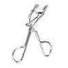 Stainless steel eyelash curler clips with metal arms and curved holders
