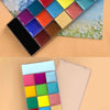 A palette of 20 non-toxic body paint colors arranged in a grid format for art and cosplay use.