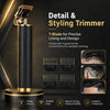Detail & Styling Trimmer featuring a T-Blade for precise lining and design with four guards.