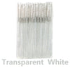 Paquete de plástico transparente con un kit de cepillo para pestañas desechable.