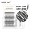 Packaging for MASSCAKU Comic Spire Eyelash, a set of handmade eyelash products.