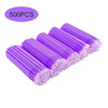 A package of 500 bulk eyelash extension cleaning swabs in purple.