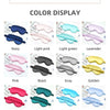 A display of various colored double-sided silk eye masks including navy, pinks, greens, lavenders, golds, and blues.