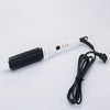 White YAZHOU ceramic hair straightener and curler with a black barrel and coiled cord