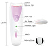 Diagram showing the components of an electric heated eyelash curler including the arc bar, silicone clip, push film, switch, 