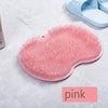 Rosa Saugnapf-Fuß-Peeling- und Rücken-Exfoliationswerkzeug auf einer hellen Oberfläche.