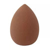 A single, rounded makeup brush in a matte brown color.
