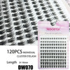 A package of 120 pieces of Miofia cluster lashes showing the natural looking false eyelash extensions.