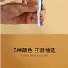 A hand holds a blue silicone tongue scraper designed at a 90-degree angle for oral hygiene.