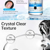 Bouteille de vernis à ongles LLYCUTE Base Top Strengthener, couleur rose blanc laiteux, à côté d'une main.