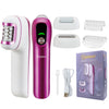 A set of Hatteker 2-in-1 rotary body and facial hair removers in pink and white.