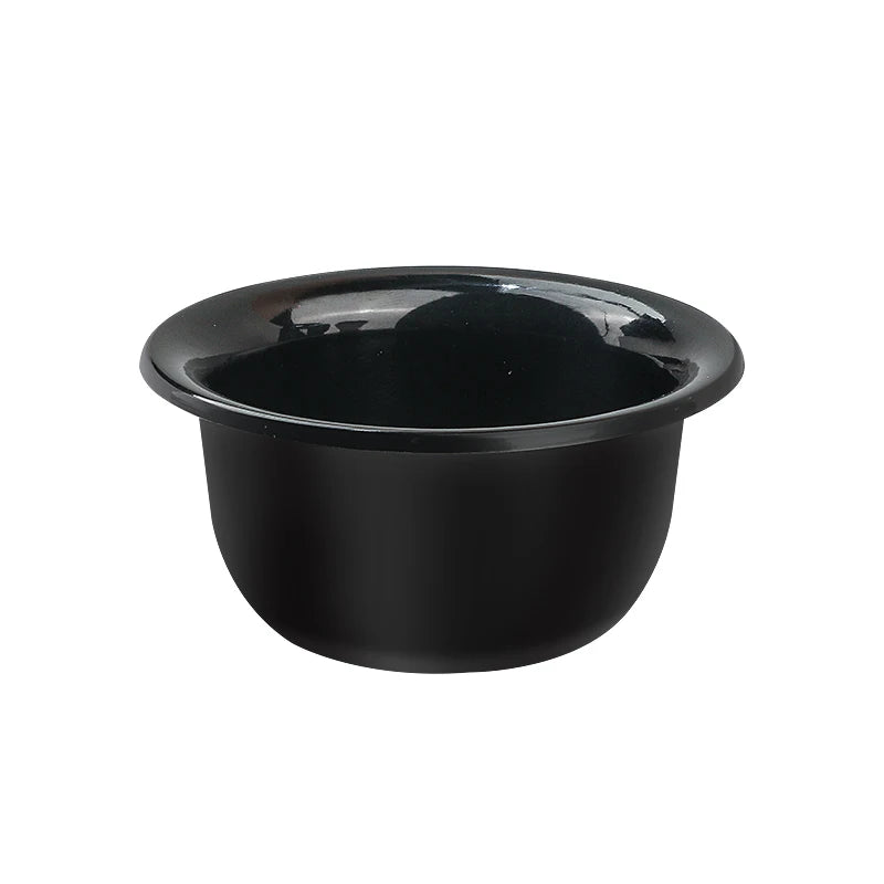 A black 3-in-1 professional shaving kit with a bowl and stand.