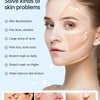 A woman applies a professional EMS microneedling pen to her face, demonstrating skin rejuvenation benefits.