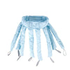 Light blue removable heatless hair curlers for overnight styling