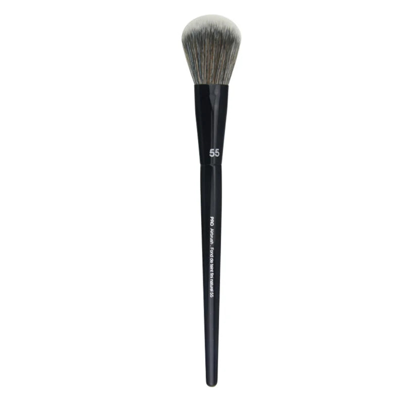 A single professional makeup brush used for contouring and highlighting.
