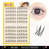 A package of Dingsen Cluster Eyelash Extensions showing various lash styles and a close-up of an eye.