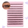 Natural Wispy Cluster Eyelash Extensions