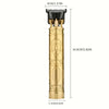 A professional electric hair clipper with a dragon design, shown in gold color.