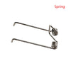 A metal hair clipper swing head replacement parts kit with two straight arms and coiled springs.