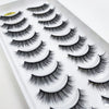 A tray of natural 3D mink false eyelashes displayed on a white background.