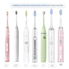 A lineup of various Roman electric toothbrushes, including T10, T10S, T5, ST051, and T3/A7, shown side by side.