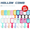 A collection of silicone scalp massage and body brushes in various colors and shapes.