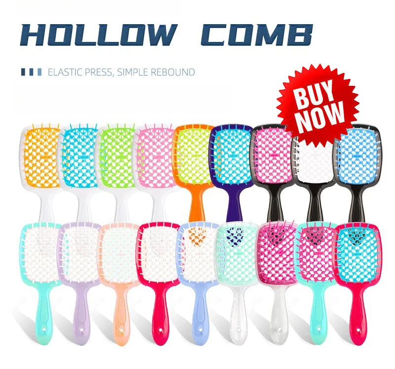 A collection of silicone scalp massage and body brushes in various colors and shapes.