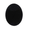 Set of black silicone facial cleanser and massager brush