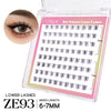 A box of VYRILA self-adhesive lower lashes showing various lash lengths from 6mm to 7mm.