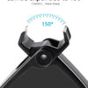 A close-up of a professional stainless steel nail clipper with an adjustable opening mechanism.