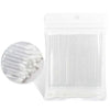 Contenant en plastique transparent contenant des cotons-tiges de précision pour extensions de cils.