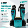Ein Set aus drei VGR professionellen Haarschneidewerkzeugen, bestehend aus einer Klinge, einem Trimmer und einem Rasierer, au