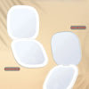 A set of compact LED makeup mirrors, including a single side fill light and a double-sided fill light, displayed on a light b