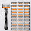 A precision multi-blade shaver with multiple shaving heads arranged in a grid.