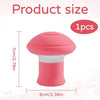 Pink facial sculpting masseter muscle trainer device shown with dimensions and quantity
