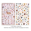 A set of Valentine's Day cartoon cute pet cat puppy nail stickers featuring various breeds and designs.