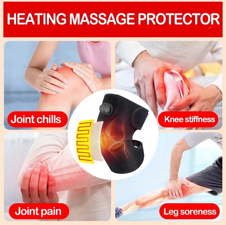 Heizmassage-Schutzgerät wird zur Schmerzlinderung auf Gelenke, Knie und Bein verwendet.