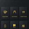 Product features list showing strong power, USB charging, numeric display, enduring endurance, plug and play, and clean steel