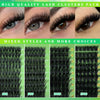 A collection of high quality lash clusters in various styles and lengths for DIY eyelash extensions.