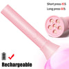Pink rechargeable cordless mini UV LED nail lamp with short press 45S and long press 60S settings