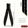 Black large caliber nail clippers with a stainless steel silicone handle