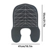 A black reusable silicone hair dyeing cape with a cutting collar, shown flat.