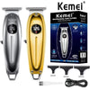 Set professioneller Haarschneider und Trimmer mit LED-Anzeige und Zubehör