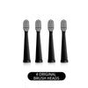 Four original brush heads for an acoustic electric toothbrush.
